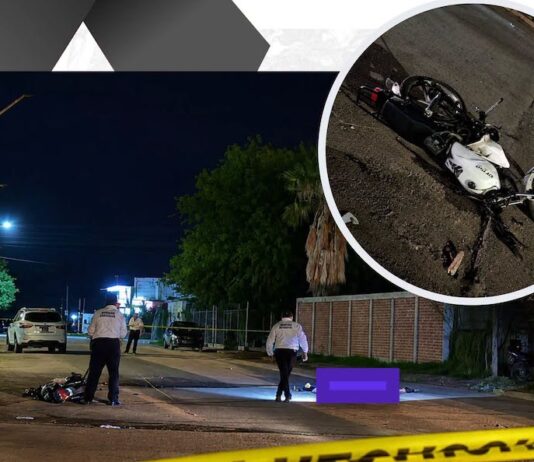 Muere joven de 21 años en accidente de moto