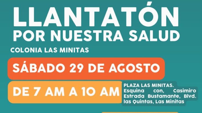 Invitan a “Llantatón por nuestra salud” este sábado en Las Minitas; el Gobierno Municipal realizará una jornada de recolección de neumáticos para prevenir riesgos a la salud y evitar la contaminación generada por la quema o acumulación de llantas.