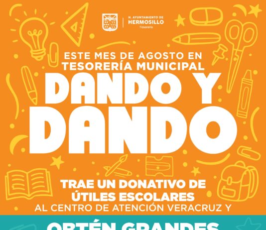 Invita Gobierno Municipal de Hermosillo a aprovechar últimos días de la campaña “Dando y Dando”