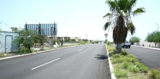 Está por concluir pavimentación del Camino de los Yaquis en San Carlos