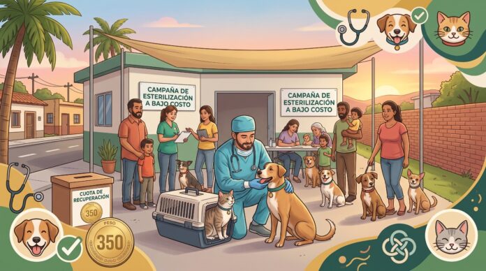 Promueven esterilización de mascotas a bajo costo; con el objetivo de contribuir al control de la población de perros y gatos y prevenir el abandono de animales.