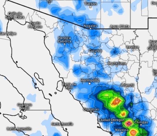 Durante hoy, monzón mexicano continuará generando tormentas
