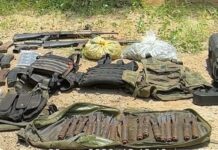 Aseguran armas, cartuchos, artefactos explosivos improvisados y droga