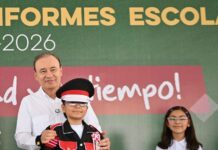 Entrega Gobernador Durazo más de 35 mil uniformes gratuitos en Cajeme antes del inicio de ciclo escolar