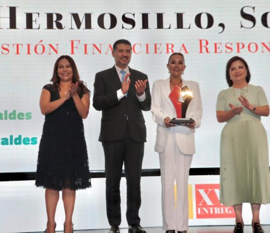 Recibe reconocimiento nacional administración de Toño Astiazarán por manejo responsable de finanzas públicas