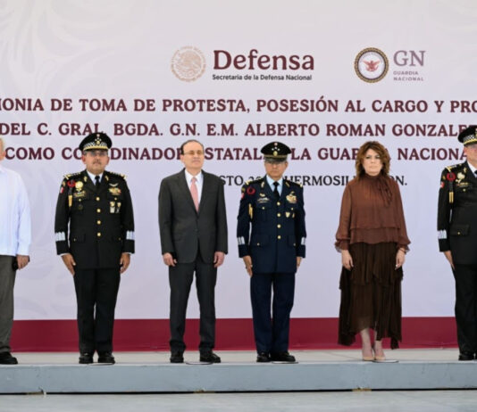 Reafirma Durazo coordinación interinstitucional con Guardia Nacional para fortalecer la seguridad en Sonora