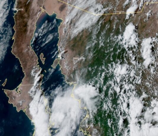 Se esperan lluvias de moderas a fuertes en valle Guaymas-Empalme