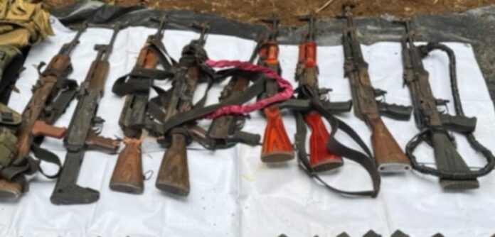 Caen tres sujetos con armas de alto poder; fueron sorprendidos en la carretera internacional Mazatlán-Nayarit.