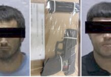 Detienen a dos personas con arma de fuego