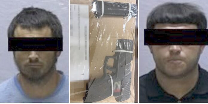 Detienen a dos personas con arma de fuego; se trata de Luis “N” y Quirino “N”, de 30 y 35 años de edad.
