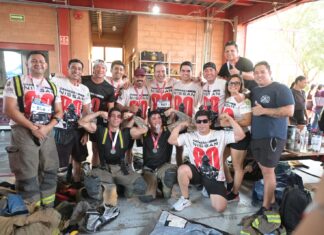 Reconoce Toño Astiazarán 80 años de servicio del Departamento de Bomberos de Hermosillo con carrera