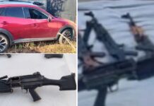 Aseguran diez armas de alto poder