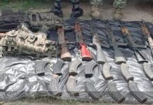 Aseguran material bélico perteneciente a un grupo delictivo