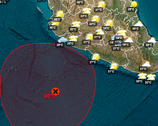 Advierten sobre posible huracán con trayectoria hacia Sonora y Sinaloa