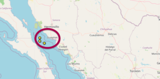 Tres temblores frente a las costas de Guaymas