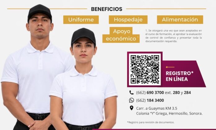Lanzan convocatoria 2027 para la formación de policías de proximidad; hacen un llamado a mujeres y hombres con vocación de servicio, compromiso social y profundo respeto por los derechos humanos.