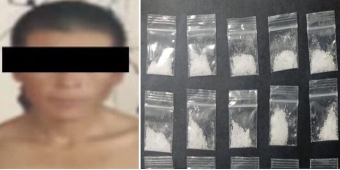 Cae sujeto por narcomenudeo; se trata de Luis ‘N’, de 19 años de edad, de la colonia México.