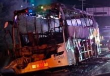 Se incendia autobús de pasajeros en la Mazatlán-Culiacán