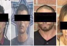 Detienen a cuatro personas y aseguran droga y un arma prohibida