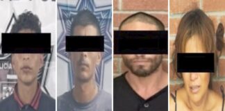 Detienen a cuatro personas y aseguran droga y un arma prohibida