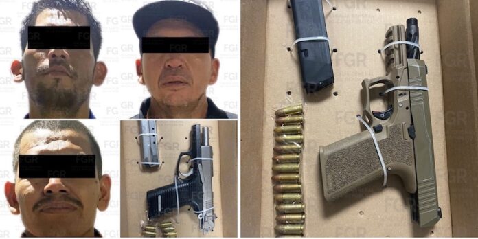 Detenidos con armas de fuego; Jesús “N”, José “N” y Julio “N” han sido vinculados a proceso.