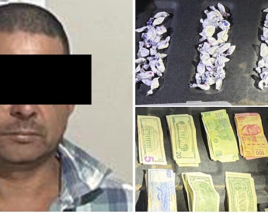 Cae sujeto en posesión de poco mas de 100 dosis de droga