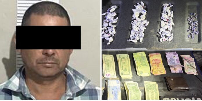 Cae sujeto en posesión de poco mas de 100 dosis de droga; se trata de Bernardino “N”, de 46 años de edad, de la colonia Infonavit Alamito.