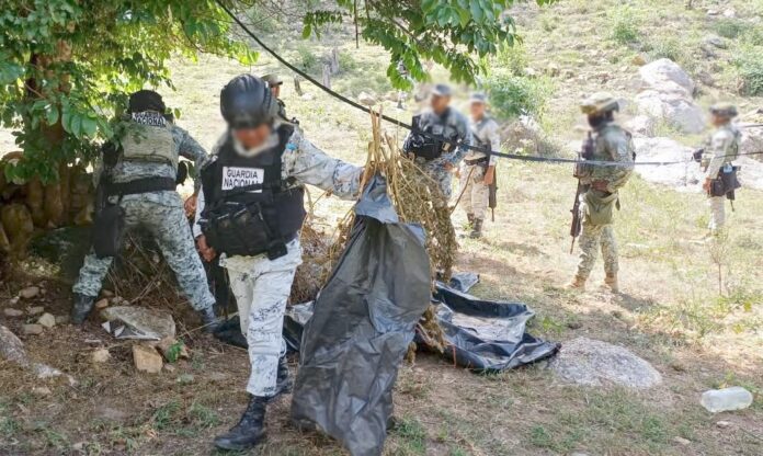 Localizan secadero de marihuana; había hierba en greña, que era preparada para empacar.