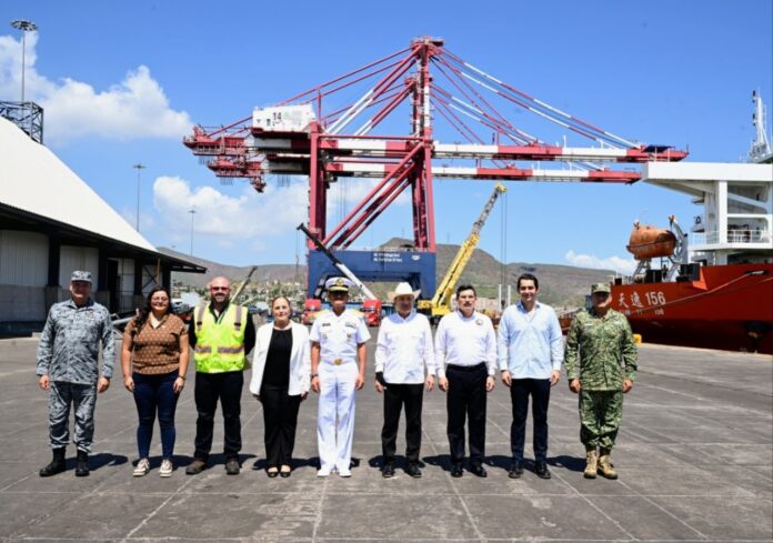 Con la expansión del Puerto de Guaymas, Gobernador Durazo inicia nueva era para el comercio exterior del noroeste; la nueva capacidad operativa proyecta incrementar 800 por ciento respecto a la actual, además de ampliar el manejo de vehículos y carga genera.