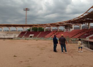 Avanzan trabajos de restauración del estadio ‘Abelardo L. Rodríguez’