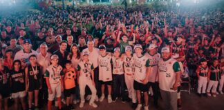 Inaugura Toño Astiazarán nuevo Cárcamo H junto a familias y deportistas