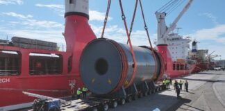 Descarga de pieza de 114 toneladas muestra capacidad logística del puerto
