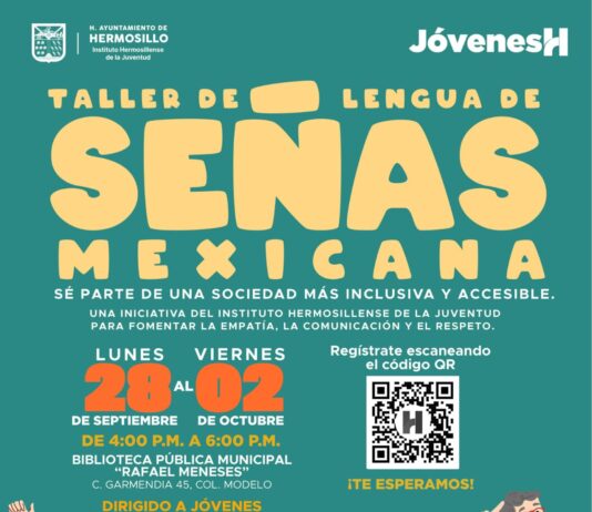 Abre Gobierno de Hermosillo registro para Taller gratuito de Lengua de Señas Mexicana