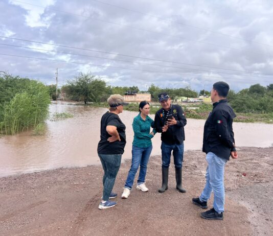 Atiende Gobierno Municipal de Hermosillo afectaciones por lluvias en Miguel Alemán