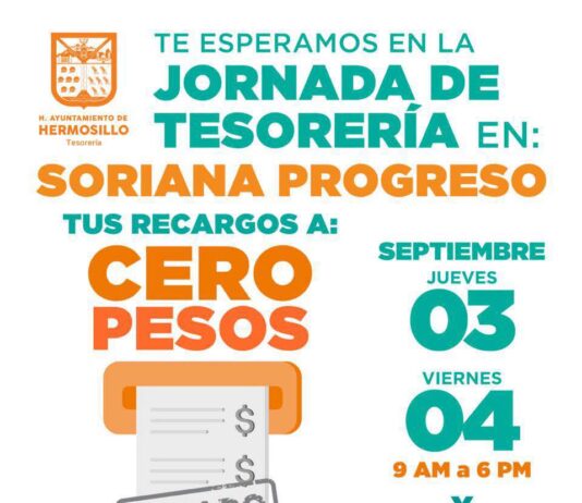 Invita Tesorería Municipal a Jornada de atención en Soriana Progreso