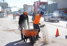 Continúa Ayuntamiento de Guaymas con limpieza de la ciudad tras las lluvias de “Polo”