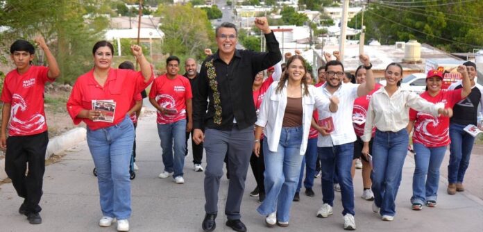 Ramón Flores fortalece trabajo territorial y atención ciudadana en la colonia Antena.