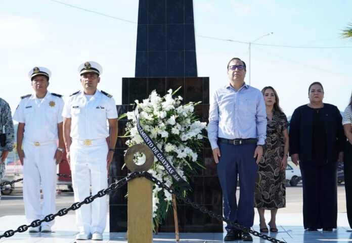 Conmemora el Ayuntamiento el CLXXIX aniversario de la Gesta Heroica de los Niños Héroes de Chapultepec; en representación de la doctora Karla Córdova González, asistió el Secretario del Ayuntamiento Herman Aaron García Luna.