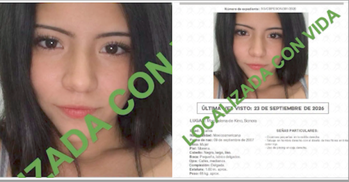 Joven reportada como desaparecida tenía 6 días en casa del novio; Raquel Constanza “N”, de 19 años de edad, es localizada sana y a salvo por agentes de la AMIC.