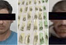 Detienen a dos sujetos en posesión de droga