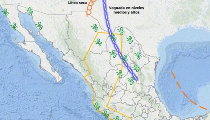 Se esperan lluvias en la gran parte del estado el próximo viernes; se mantendrán temperaturas de frescas a frías sobre la sierra al amanecer.