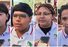 Estudiantes de Cecyte La Manga reconocen a Gobernador Durazo por mejora en transporte público