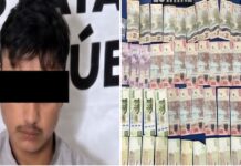 Detienen a joven de 25 años con droga y dinero en efectivo