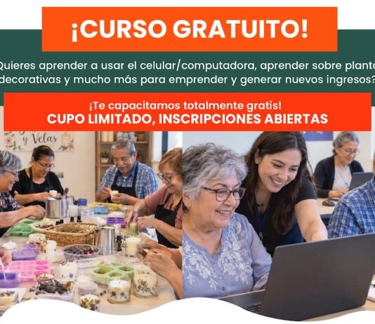Invitan a curso gratuito para personas de más de 55 años en Las Minitas