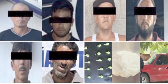 Varios detenidos; recuperan carro robado y aseguran droga; resultado de operativos de seguridad llevados a cabo en distintos sectores de la ciudad.
