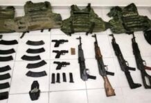 Aseguran armamento de alto poder