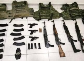 Aseguran armamento de alto poder