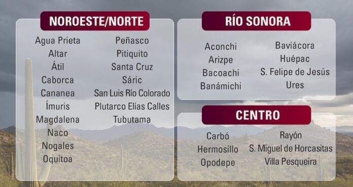 Gobernador Durazo mantiene vigilancia y acciones permanentes por efectos de “Rachel” en Sonora, para garantizar la seguridad y bienestar de la población en las zonas de mayor probabilidad de acumulación de agua.