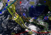 Se formó la depresión tropical Veintiuno-E en el Pacífico sur mexicano