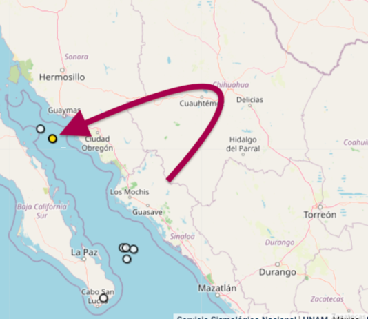 ¡Tembló en Guaymas!